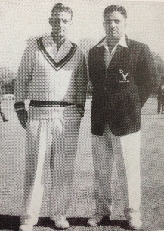 West Indian captain John Goddard and Pakistani captain Mian Muhammad Saeed